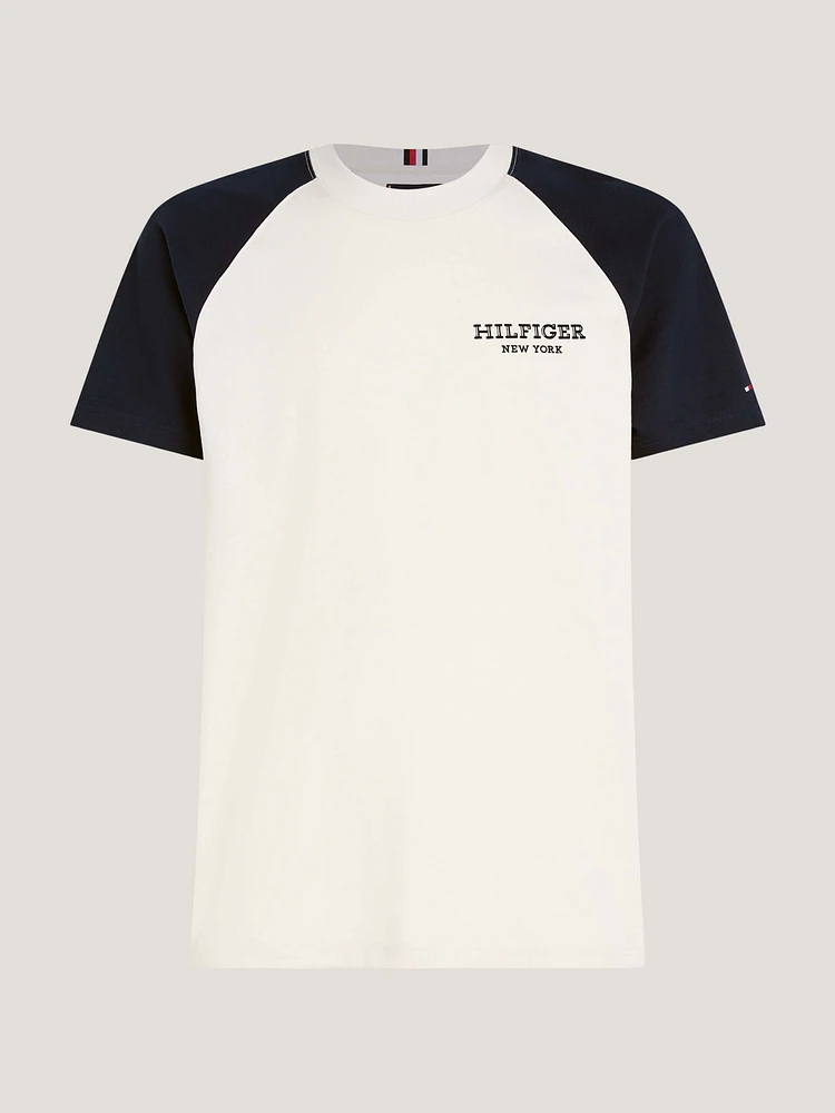 Playera color block con monotipo Hilfiger de hombre Tommy