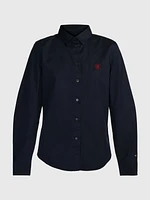 Camisa con monograma bordado de mujer Tommy Hilfiger