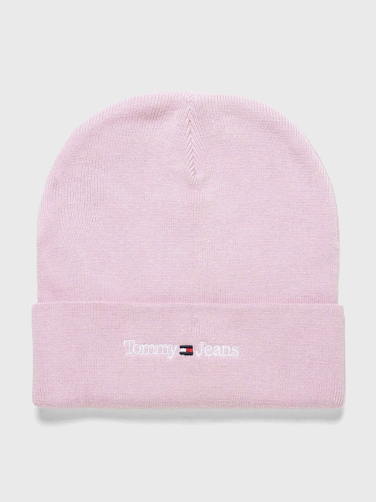 Gorro de punto elástico con logo de mujer Tommy Hilfiger