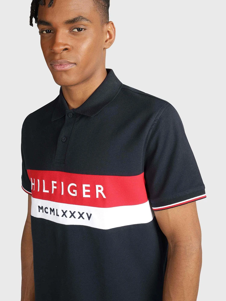 Polo con corte en bajo de hombre Tommy Hilfiger