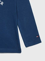 Playera con pespuntes a tono de bebé Tommy Hilfiger