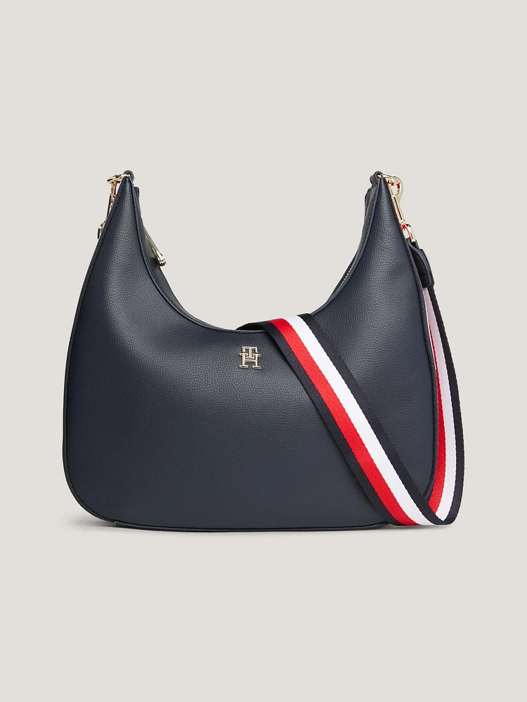 Bolso bandolera Hobo Essential con insignia de mujer Tommy Hilfiger