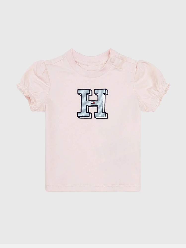 Playera con logo frontal de bebé Tommy Hilfiger