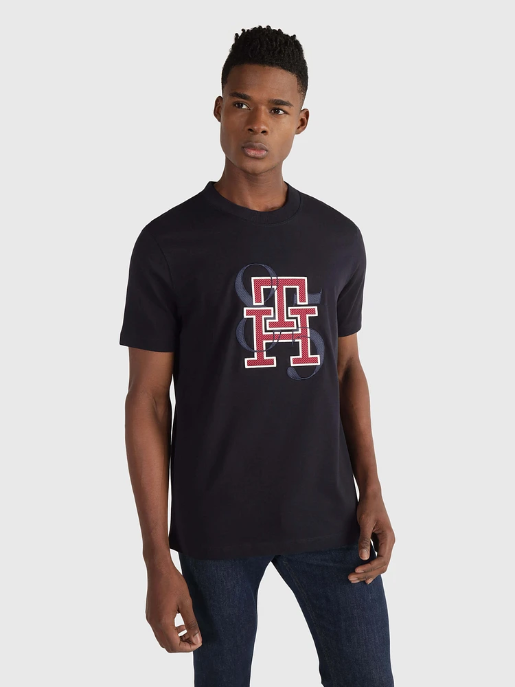 Playera 1985 con monograma TH de hombre Tommy Hilfiger