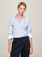 Camisa con cuello a contraste de mujer Tommy Hilfiger