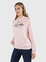 Sudadera con firma en relieve de mujer Tommy Hilfiger