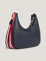 Bolso bandolera Hobo Essential con insignia de mujer Tommy Hilfiger