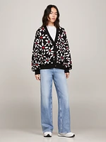 Suéter oversize con estampado de flores mujer Tommy Jeans