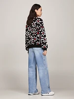 Suéter oversize con estampado de flores mujer Tommy Jeans