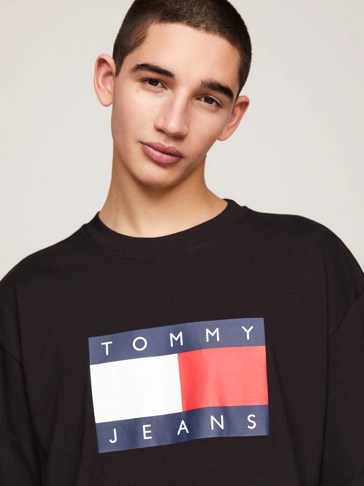 Playera oversize de estilo skater con logo hombre Tommy Jeans