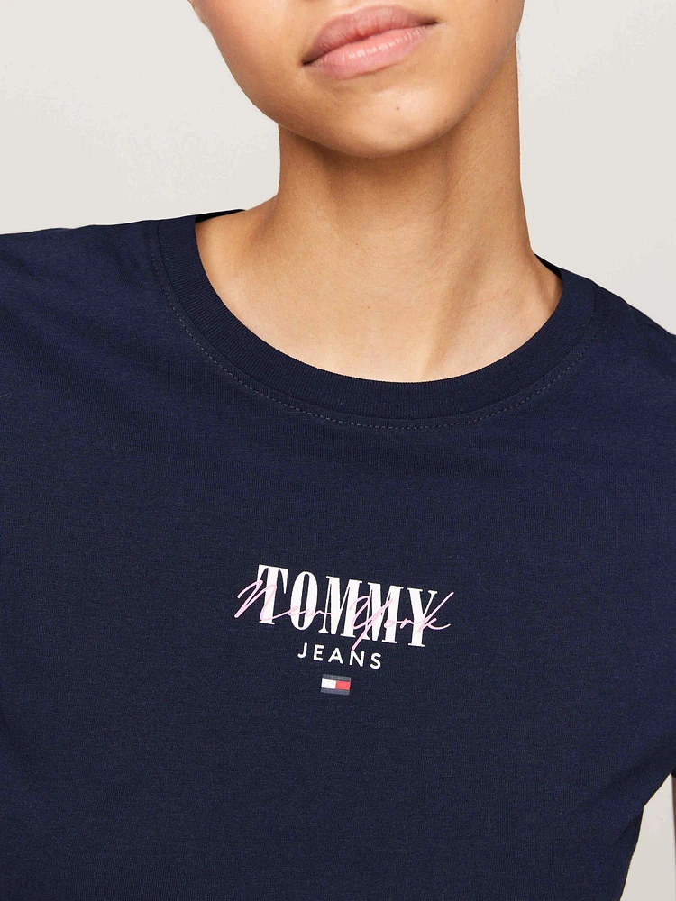 Playera Essential de corte slim con logo mujer Tommy Jeans