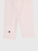 Leggings largos entallados con logo de bebé Tommy Hilfiger