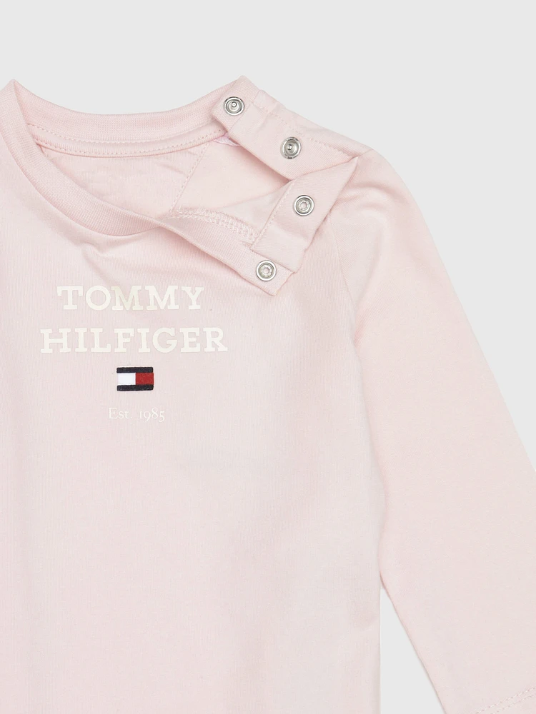 Playera de manga larga con cuello redondo bebé Tommy Hilfiger