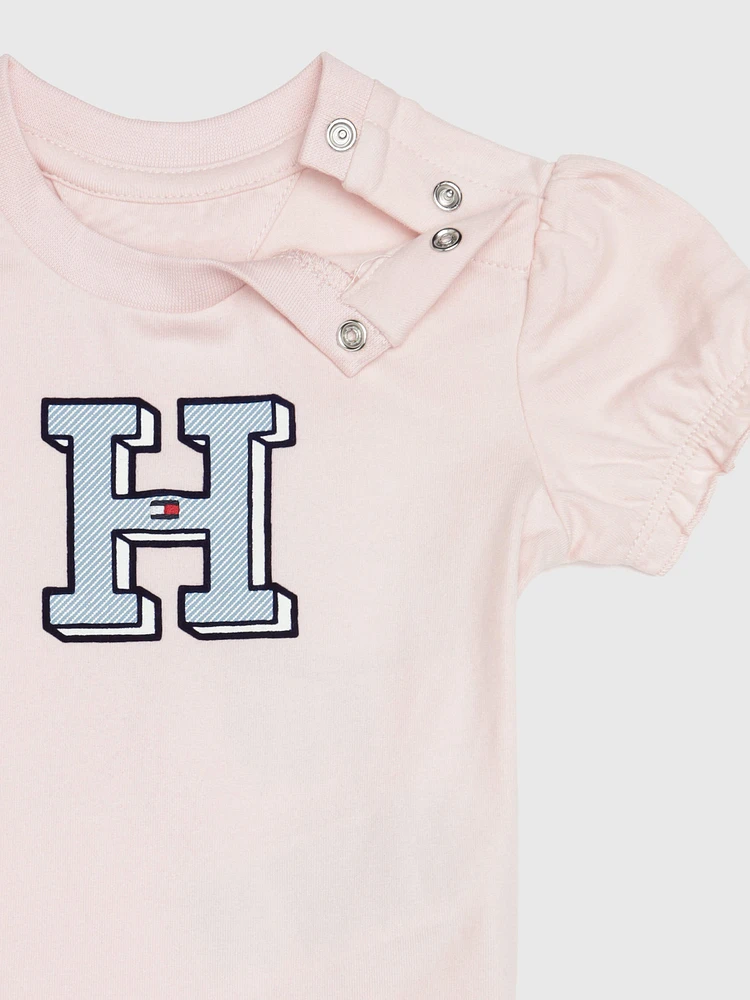 Playera con logo frontal de bebé Tommy Hilfiger