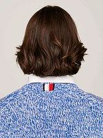 Suéter de mouliné moteado con cuello redondo hombre Tommy Hilfiger