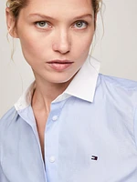 Camisa con cuello a contraste de mujer Tommy Hilfiger