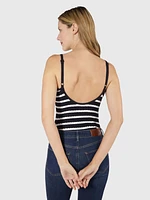 Body con franjas contrastantes de mujer Tommy Hilfiger