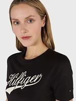 Playera con logo contrastante de mujer Tommy Hilfiger