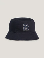 Sombrero bucket Elevated con monograma TH de hombre Tommy Hilfiger