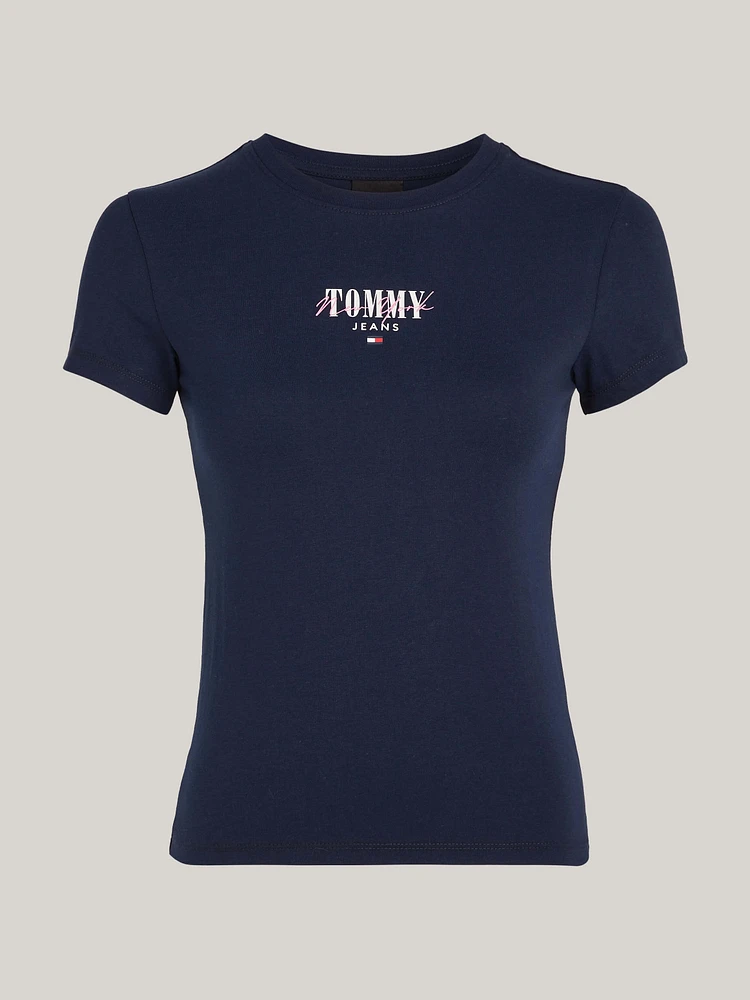 Playera Essential de corte slim con logo mujer Tommy Jeans