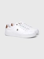 Tenis con monograma metalizado de mujer Tommy Hilfiger