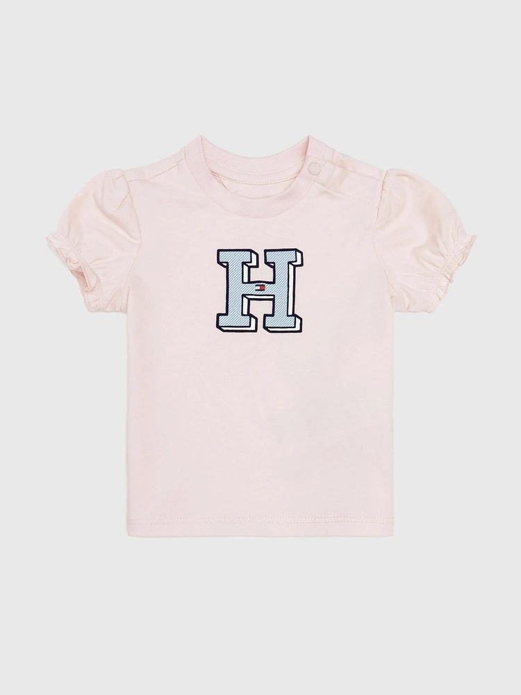 Playera con logo frontal de bebé Tommy Hilfiger