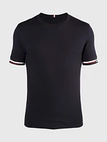 Playera con franjas en manga de hombre Tommy Hilfiger