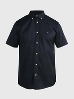 Camisa de manga corta popelina TH Flex hombre Tommy Hilfiger