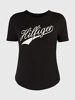 Playera con logo contrastante de mujer Tommy Hilfiger