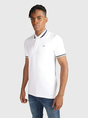 Polo elástico de corte slim hombre Tommy Jeans