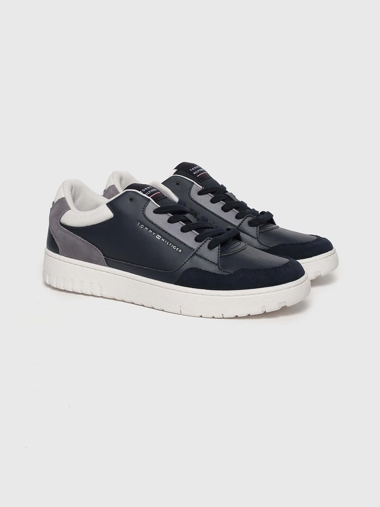 Tenis de piel con suela cupsole hombre Tommy Hilfiger