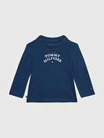 Playera con pespuntes a tono de bebé Tommy Hilfiger