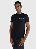 Playera universitaria de corte slim con logo hombre Tommy Hilfiger