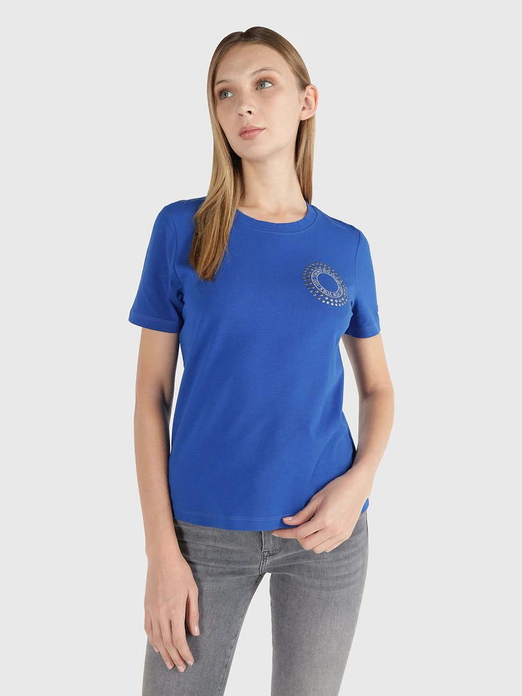 Playera con estoperoles de mujer Tommy Hilfiger