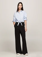 Camisa amplia cropped con lazo frontal de mujer Tommy Jeans