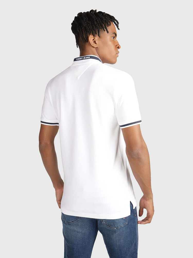 Polo elástico de corte slim hombre Tommy Jeans