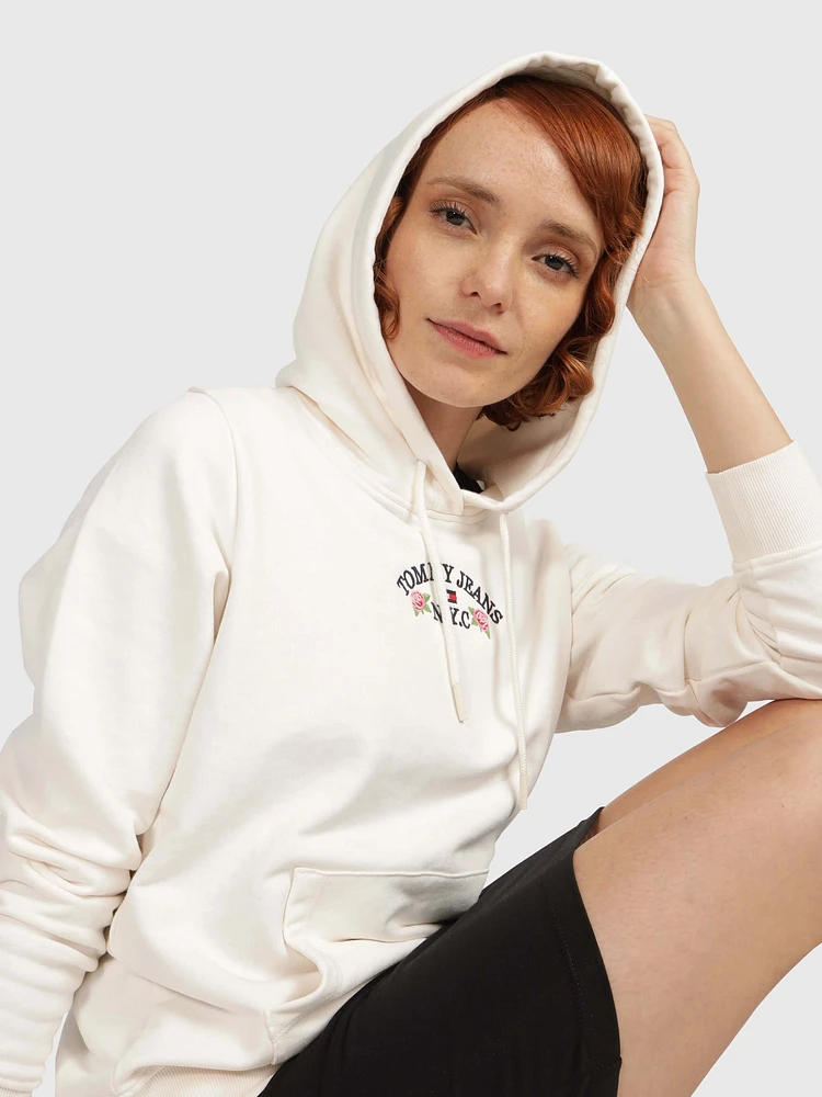 Sudadera con logo en manga de mujer Tommy Jeans