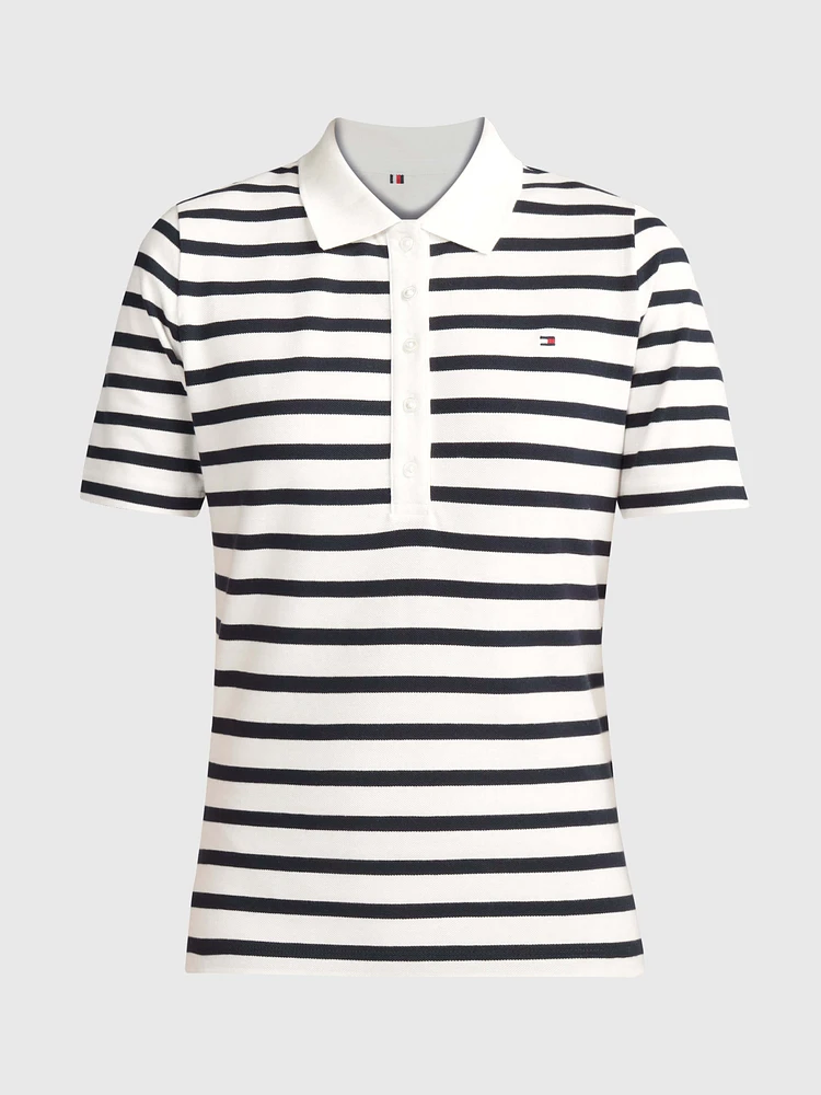 Polo 1985 de corte regular con rayas mujer Tommy Hilfiger