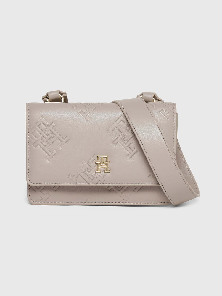 Bolso bandolera con monograma TH de mujer Tommy Hilfiger