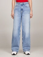 Jeans Claire de talle alto con pierna ancha mujer Tommy