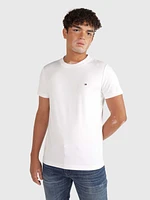 Playera con corte slim y logo de hombre Tommy Hilfiger