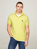 Polo de interlock con monograma TH bordado hombre Tommy Hilfiger