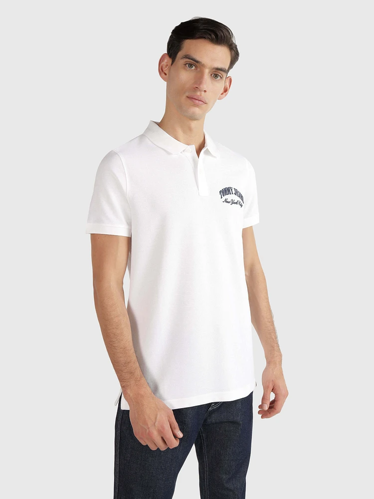 Polo con logo bordado de hombre Tommy Jeans