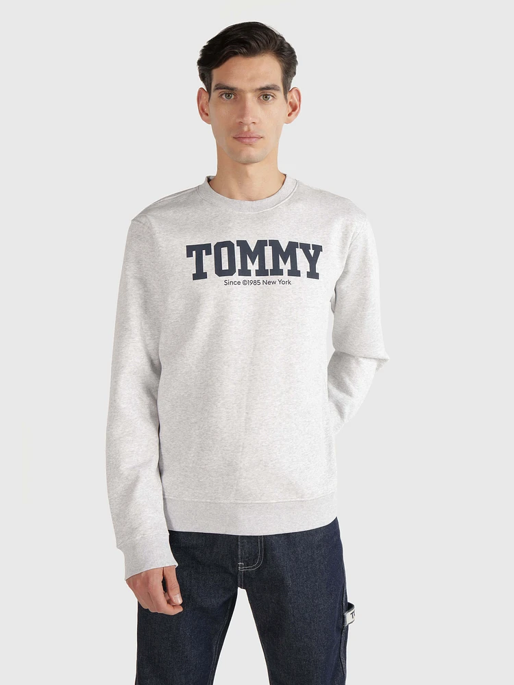 Sudadera con acabado jaspeado de hombre Tommy Jeans