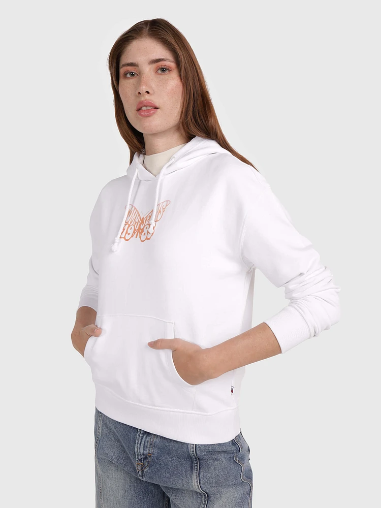 Sudadera con mariposa aterciopelada de mujer Tommy Jeans