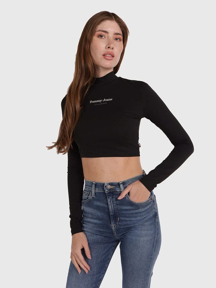 Top con logo estampado de mujer Tommy Jeans