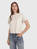 Playera con texto en relieve de mujer Tommy Jeans