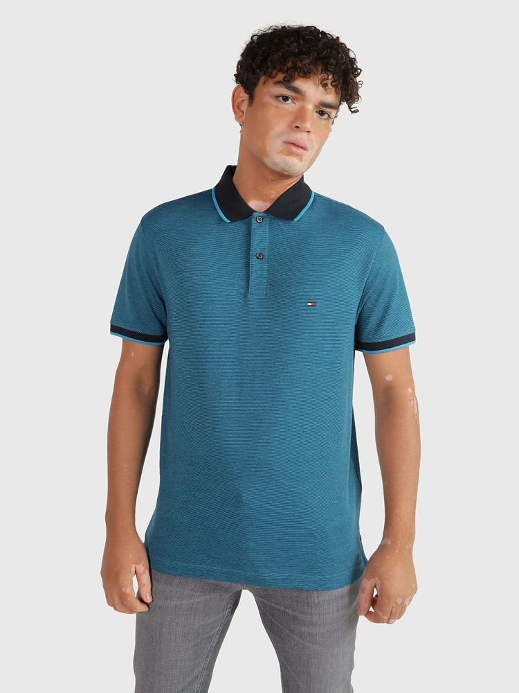 Polo con acabado jaspeado de hombre Tommy Hilfiger