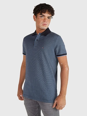 Polo con acabado texturizado de hombre Tommy Hilfiger