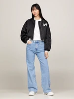 Chamarra bomber de satén acolchada mujer Tommy Jeans